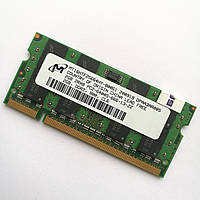 Оперативна пам'ять для ноутбука Micron SODIMM DDR2 2Gb 800MHz 6400s CL6 (MT16HTF25664HY-800G1) Б/В