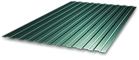 Профнастил ПС 8 - 0,40мм 1200х1700, RAL 6005 (зеленый мох)