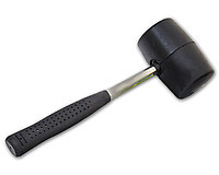 Киянка гумова 900 г 70 мм металева ручка, фото 1