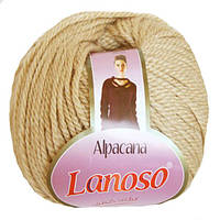 Турецька пряжа для в'язання Lanoso Alpacana No3005 бежевий (ланосо альпакана) зимова пряжа