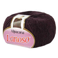 Турецька пряжа для в'язання Lanoso Alpacana No3011 сливовий (ланосо альпакана) зимова пряжа