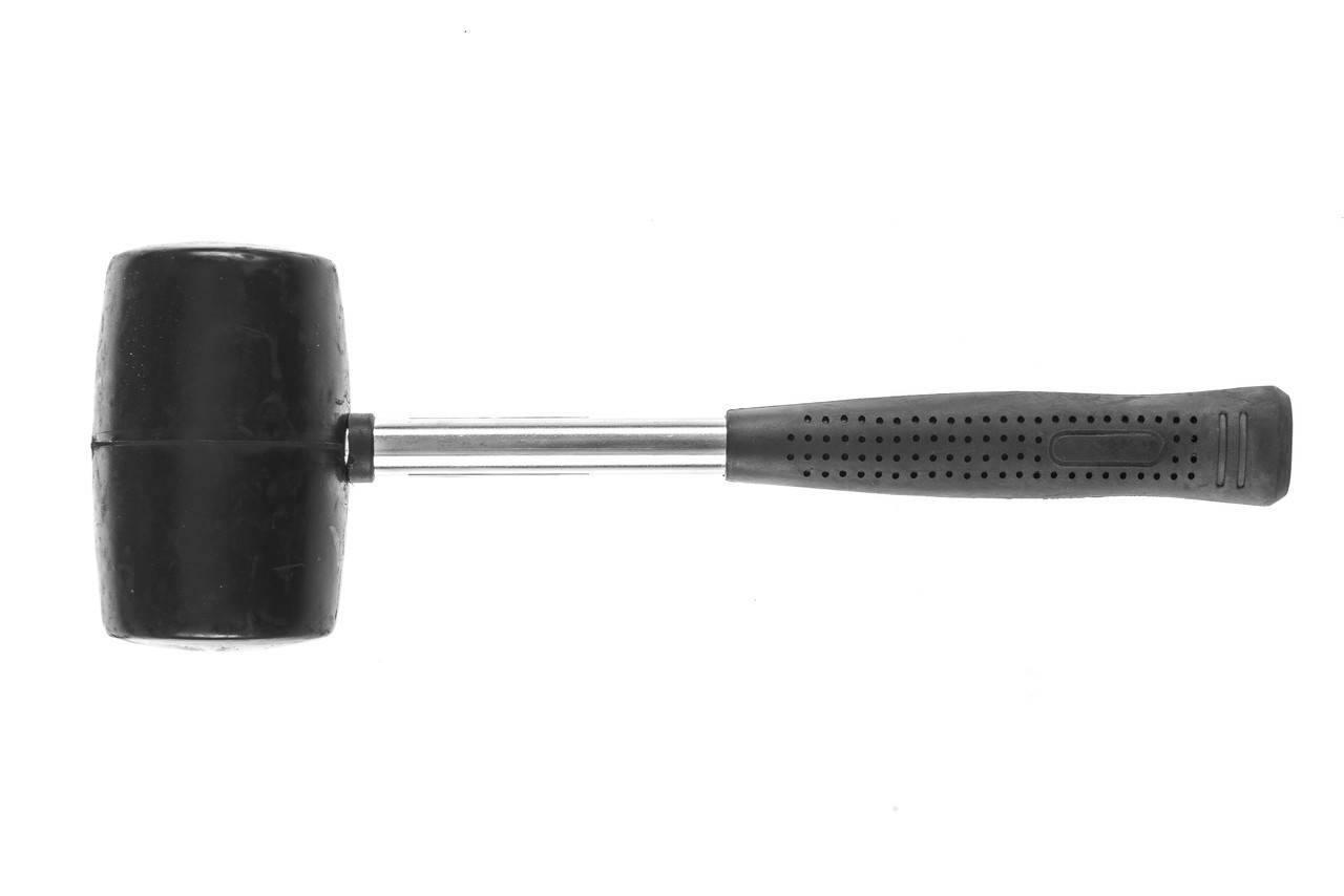 Киянка гумова 450 г 50 мм металева ручка, фото 1