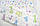 Тканина сатин Звірята салатові, фіолетові, блакитні, фото 3