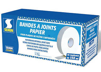 Стрічка армуюча Semin Bande Joint для обробки стиків гіпсокартону під шпаклівку 150 м.п.