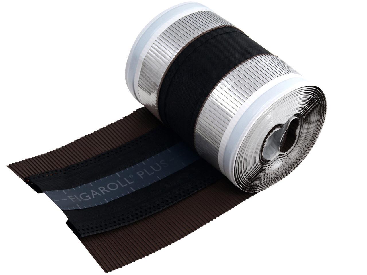 Вентиляційна стрічка ковзана Figaroll Plus Аероелемент Фігароль Плюс Braas коричневий, L = 50000 мм