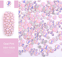 Mix камней Swarovski разных размеров" Розовый Опал", 720 шт