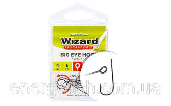 Гачок Wizard Big Eye Twister 4 5шт