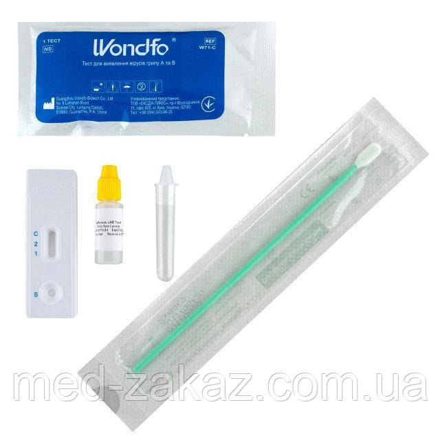 Тест на грип типу А та В у назальних мазках, W71-C, WONDFO