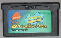 Картридж на GBA "Battle for Bikini Bottom"