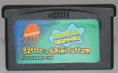 Картридж на GBA "Battle for Bikini Bottom" - фото 1 - id-p76219153