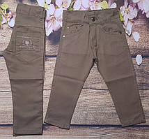 Яскраві котонові штани для хлопчика 8-12 років (коричневі) опт пр.Туреччина