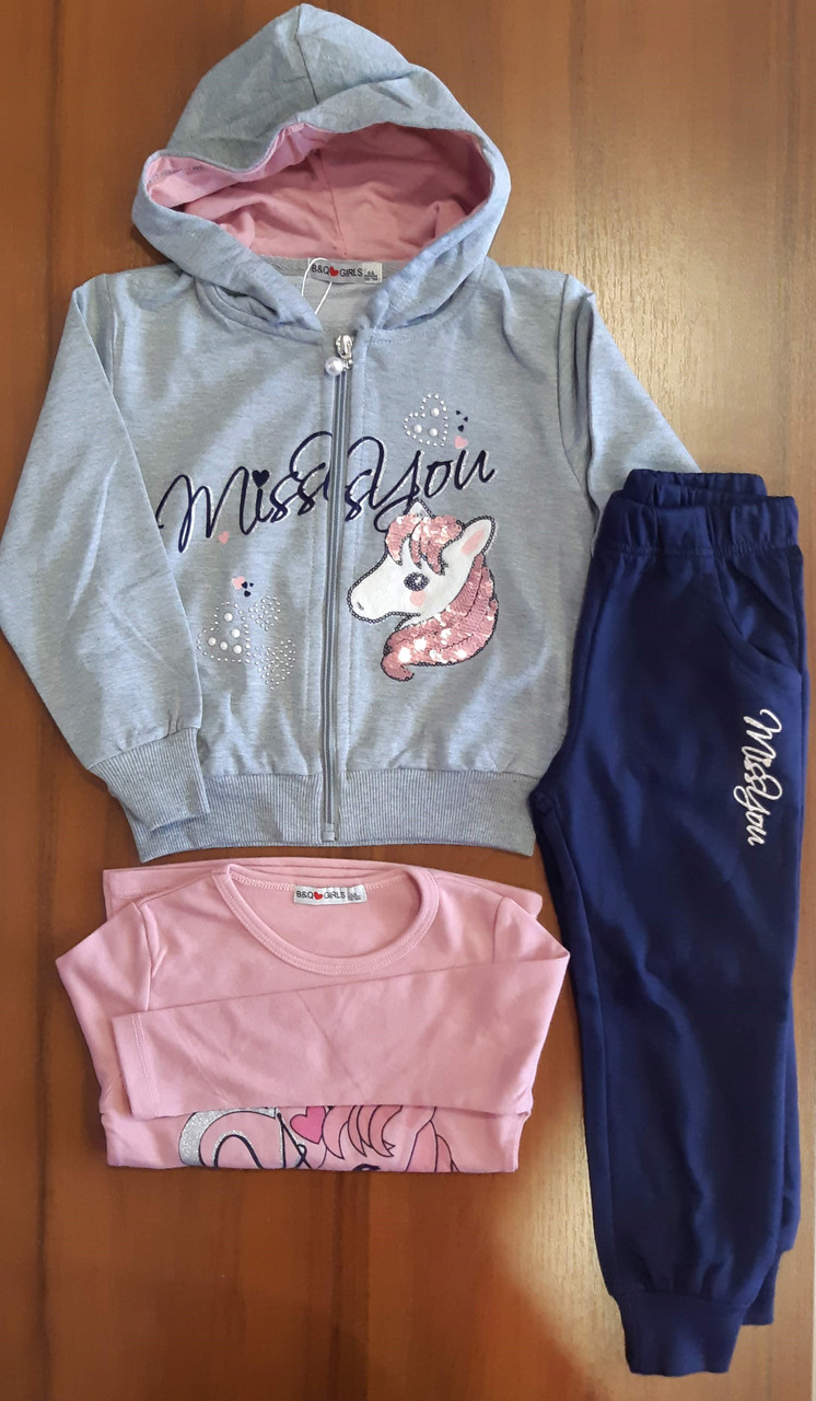 Костюм 3-ка для дівчинки 146-152 см B&Q kids, фото 1