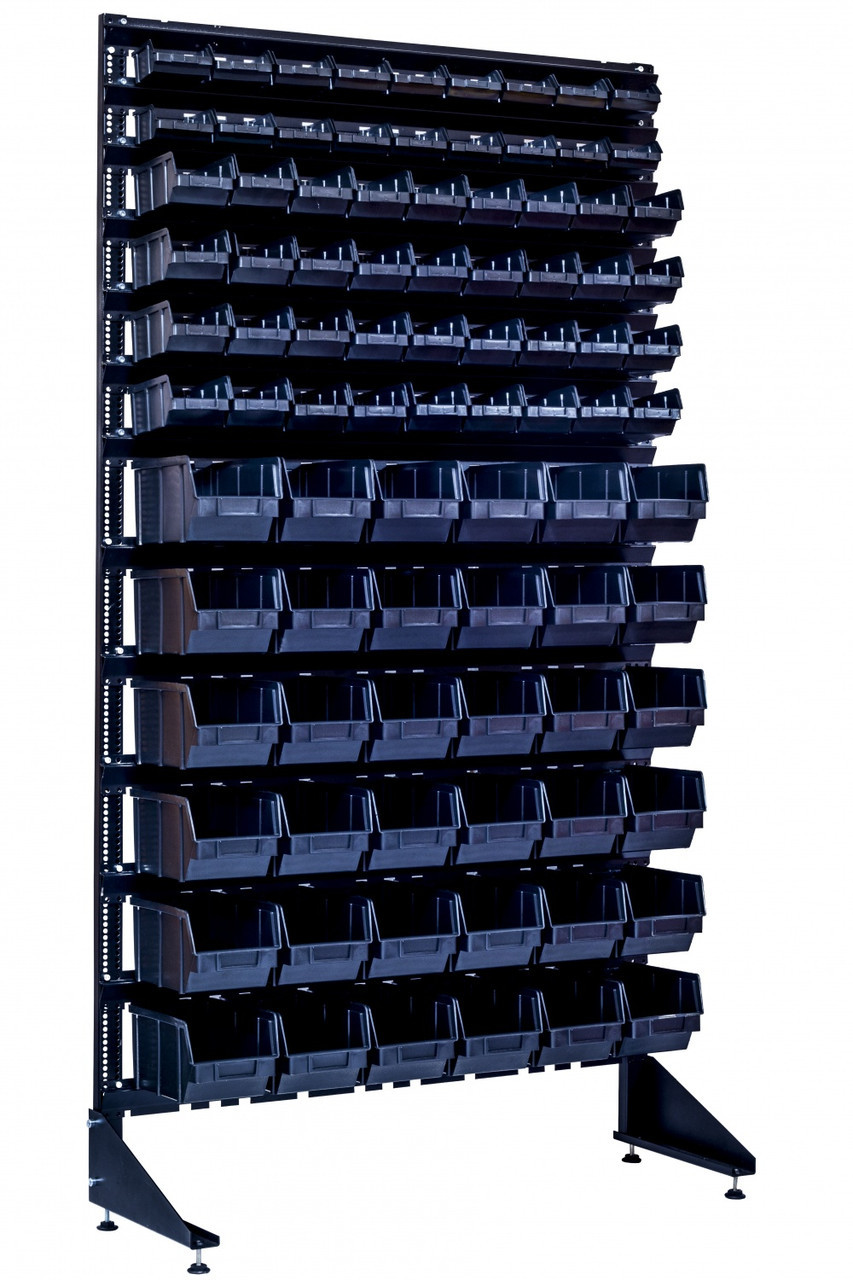 Стелаж для пластикових ящиків під метизи на 90 шт, фото 1