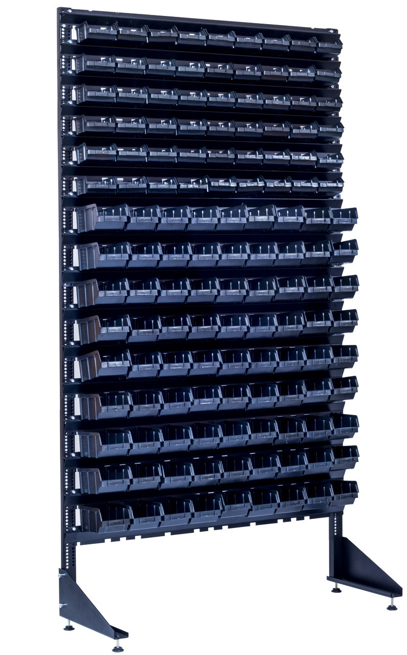 Стелаж під ящики пластикові 1.8 м Пласт Бокс, Чорний Вовчанськ, фото 1