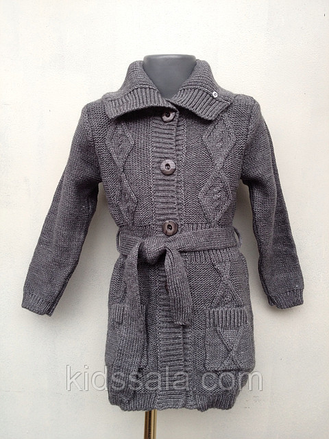 Кофта для дівчаток в'язана 92,98,104,110 зросту, фото 1