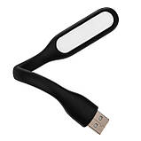 Світлодіодний USB лампа-ліхтар гнучкий PowerPlant Black LED (підсвічування для ноутбука), фото 4