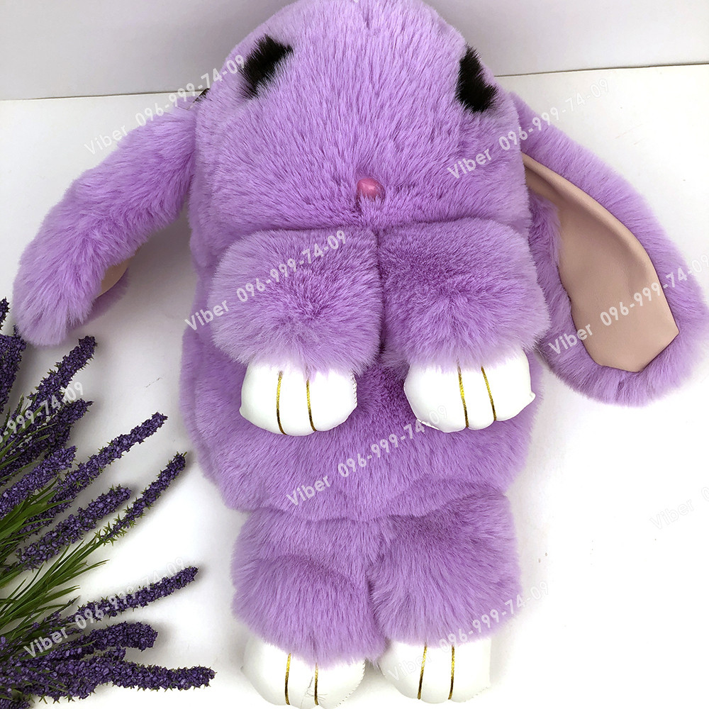 💜🐰 Сумка-Рюкзак 🐰 Кролик "Rex Fendi" з хутра (зайчик, зайчик) як іграшка