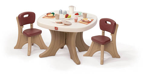 Набір: стіл і 2 стільці "TABLE & CHAIRS SET", 50х69х69см/54х34х33 см, фото 2