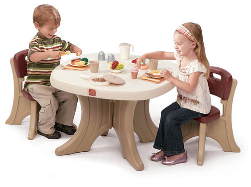 Набір: стіл і 2 стільці "TABLE & CHAIRS SET", 50х69х69см/54х34х33 см, фото 2