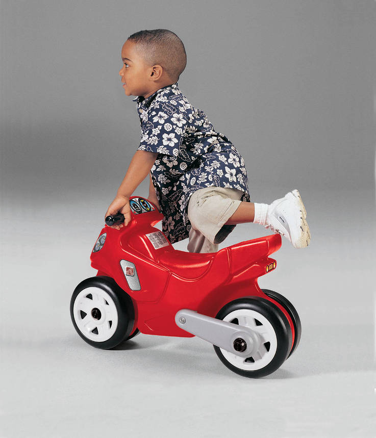 Дитячий велосипед, мотоцикл, червоний, 40х60х28 см, фото 2