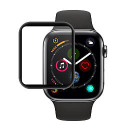 Захисне скло Mocolo 5D Full Glue для Apple Watch iWatch Series 4 / 5 / 6 40 mm Black (0.21 мм)
