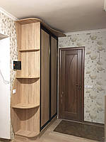 Шафа купе на замовлення з кутовою полицею Z-337 профіль венге глянець