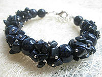 Жіночий браслет Мікс з натуральних каменів Авантюрин