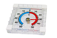 Термометр уличный механический оконный на липучках 7х7см