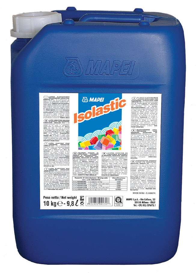 Латексна добавка в клей для плитки , Isolastic 10 кг Mapei