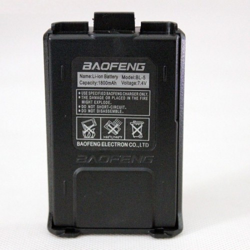 Стандартний акумулятор BL-5 для рації Baofeng UV-5R, 1800 mah