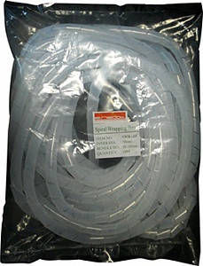 Спіральна обгортка для кабеля E.Next 6-60 мм, 10 м - прозора захист проводів, фото 1