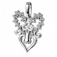 Срібна підвіска, значок зодіаку, овен