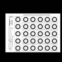 Мішень оса - бенчрест-50 метрів. 30х42см
