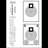 Мішень для бенчресту 100 метрів. 21х30 см