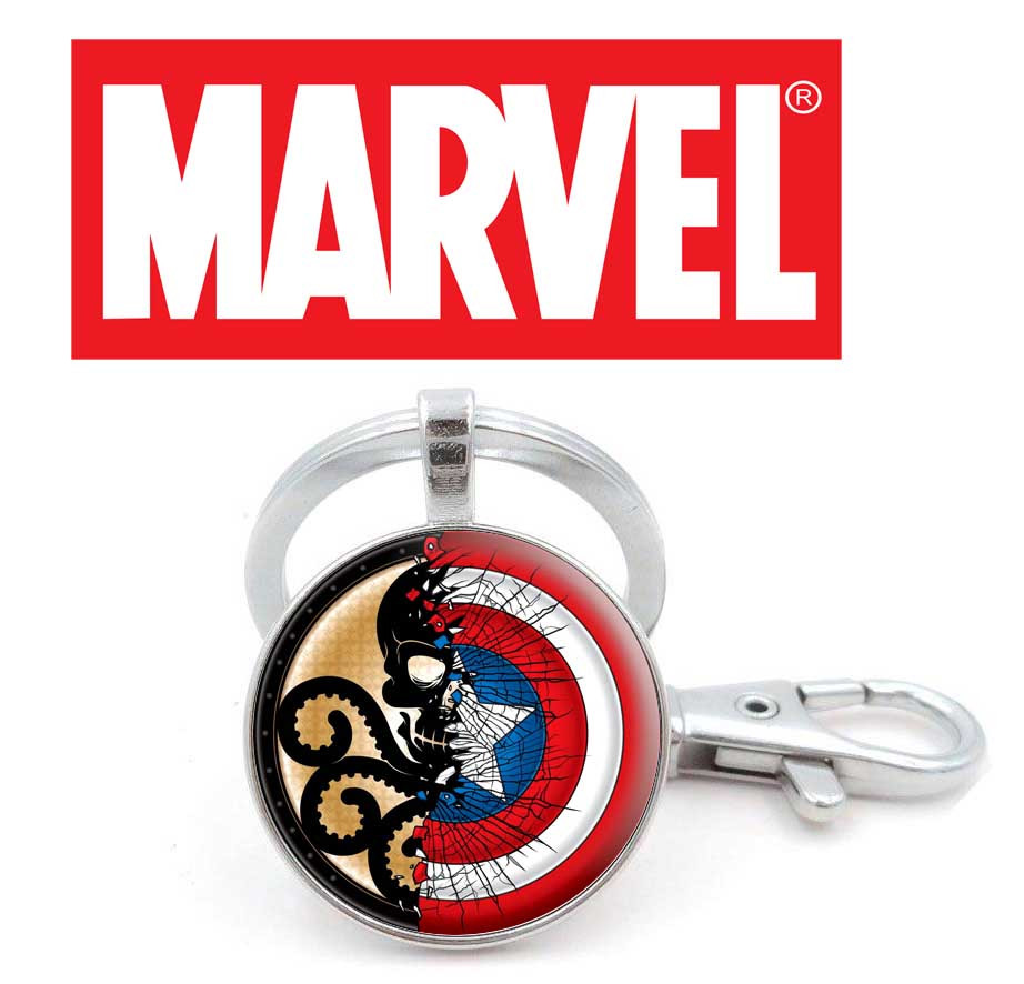 Брелок з символікою Гідри і Капітана Америки Marvel