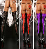 Латексні панчохи на шнурівці, фото 2