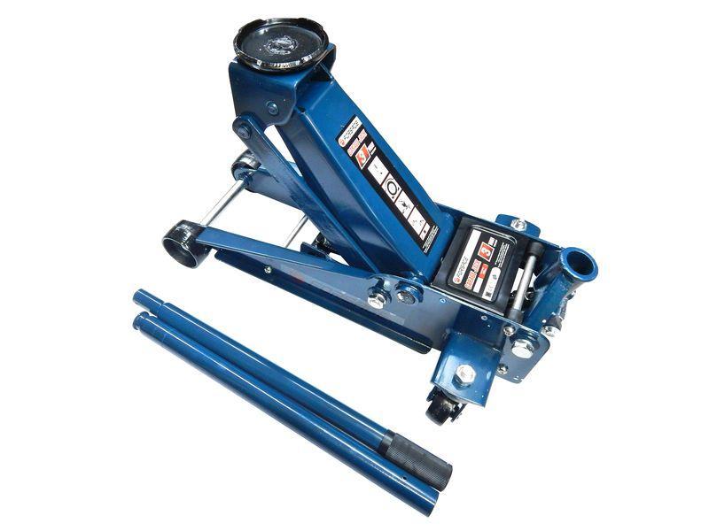 Домкрат підкатний 3 т посилений (h min 133мм, h max 465мм,2 поршня) Rock FORCE F-TH33007 Код:9729, фото 1