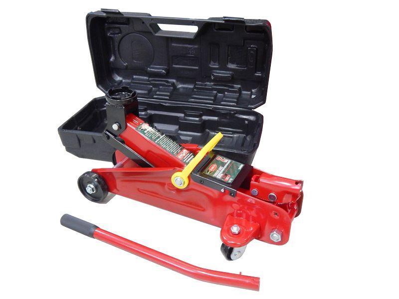 Домкрат гідравлічний підкатний 2т (h min 128мм, h max 300мм,вага 7.8 кг) в кейсі Rock Force RF-TA82008 (Код:4014), фото 1