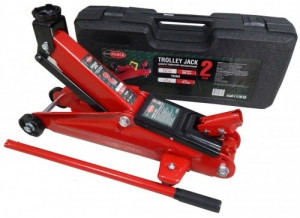 Домкрат гідравлічний підкатний 2т (h min 130мм, h max 380мм) в кейсі Rock Forcе RF-T82003(S) (Код:4037), фото 1