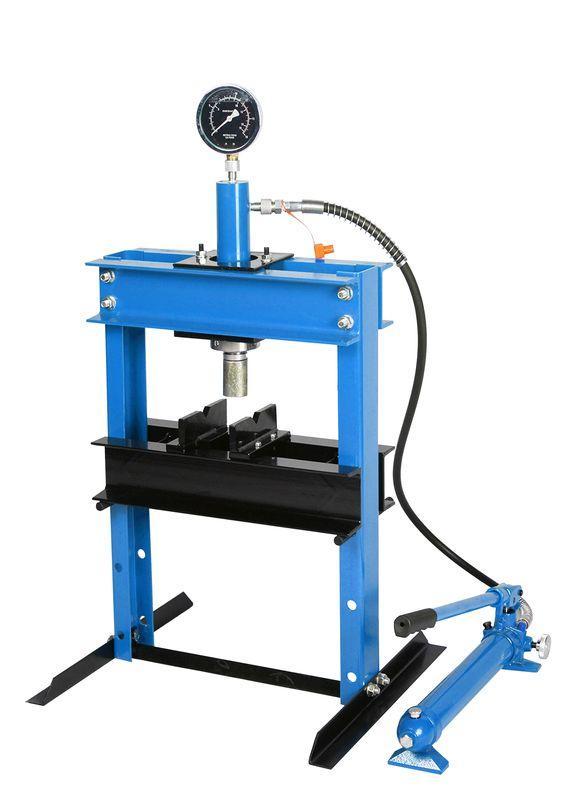 Прес настільний гідравлічний 12т з манометром і виносним насосом "профі" KT-0500-1 (Код:3615), фото 1