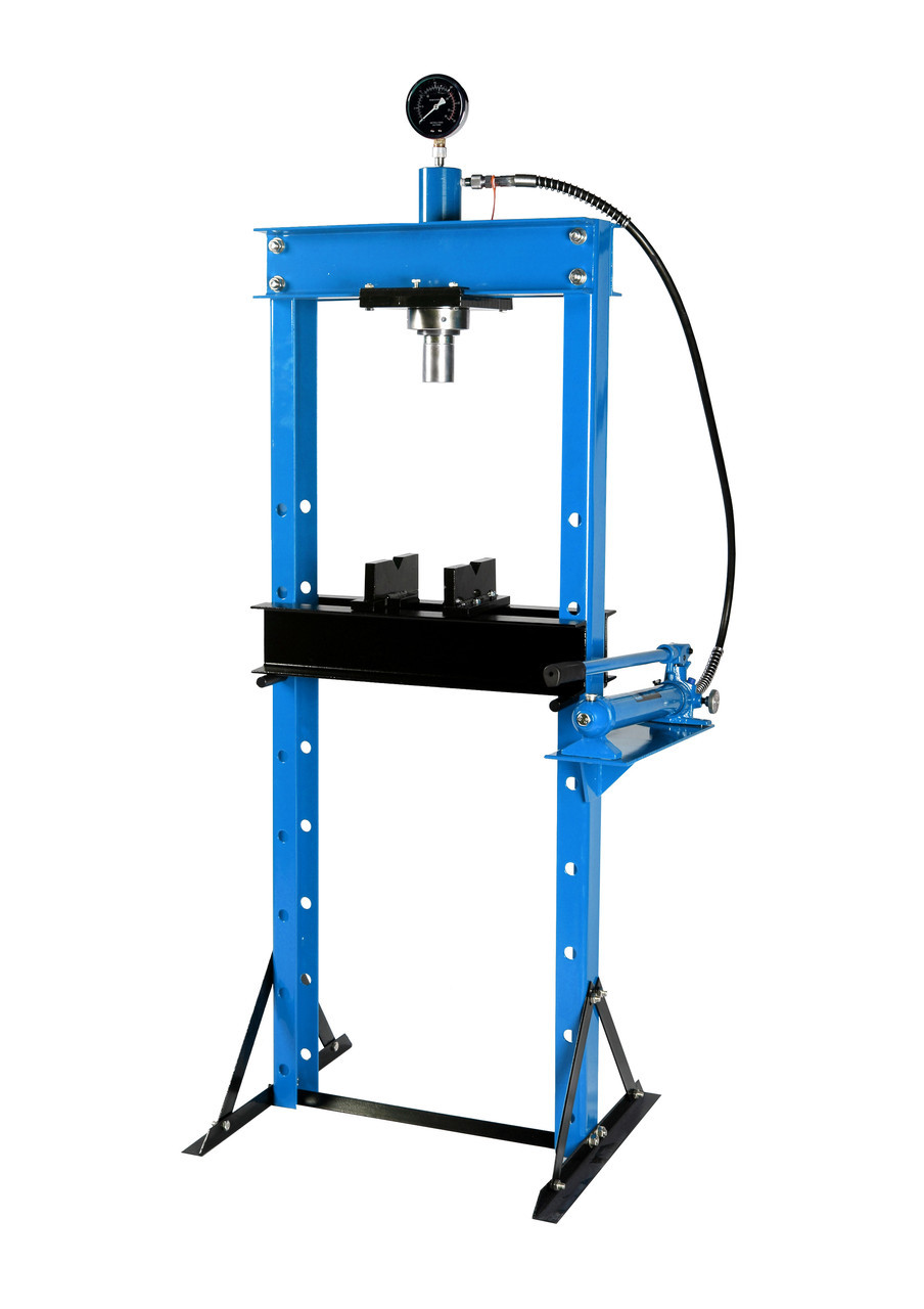 Прес гідравлічний 20т з манометром і виносним насосом KT-0500-3 (Код:3624), фото 1