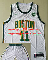 Форма чоловіча біла Nike Kyrie Irving №11(шорти+футболка) Boston Celtics NBA сезон 2018-2019