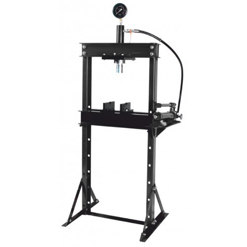 Прес гідравлічний з манометром підлоговий 12т, (роб. висота: 0-900мм, роб. ширина: 475мм, роб. стіл:180х475, фото 1