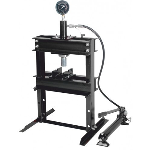 Прес настільний гідравлічний з манометром і виносним насосом 12т (висота: 0-340мм, ширина: 400мм) RF12001, фото 1