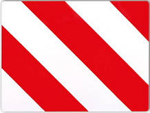 Знак негабаритний вантаж 40x30 TWY016P (BORG-HICO)