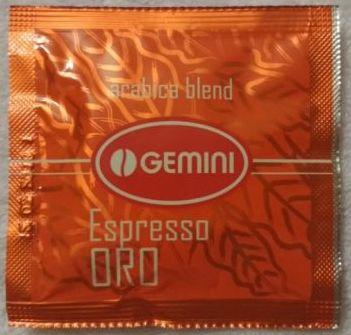 Кава в чалдах монодозах Gemini Espresso ORO 100шт чалдова 100% Арабіка Джеміні Оро
