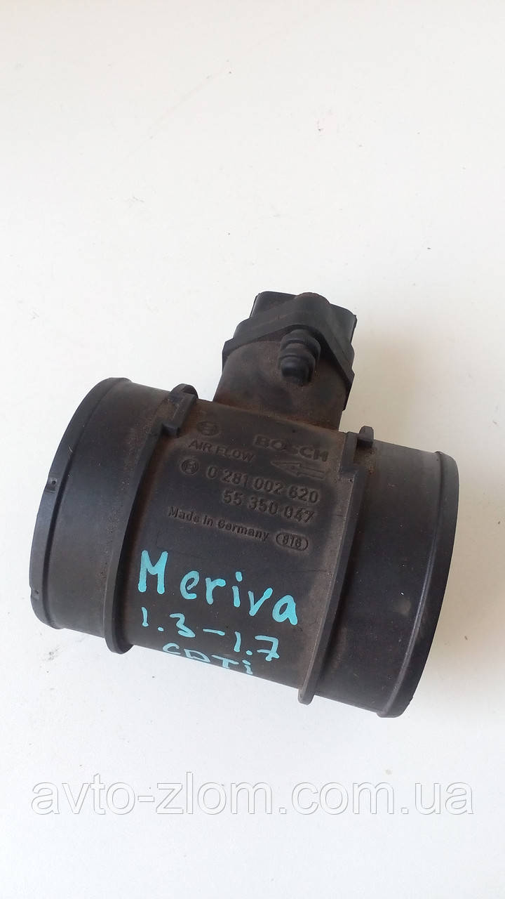 Витрата повітря Opel Meriva, Опель Мерива 1,3 — 1,7 CDTI. 0281002620, 55350047., фото 1
