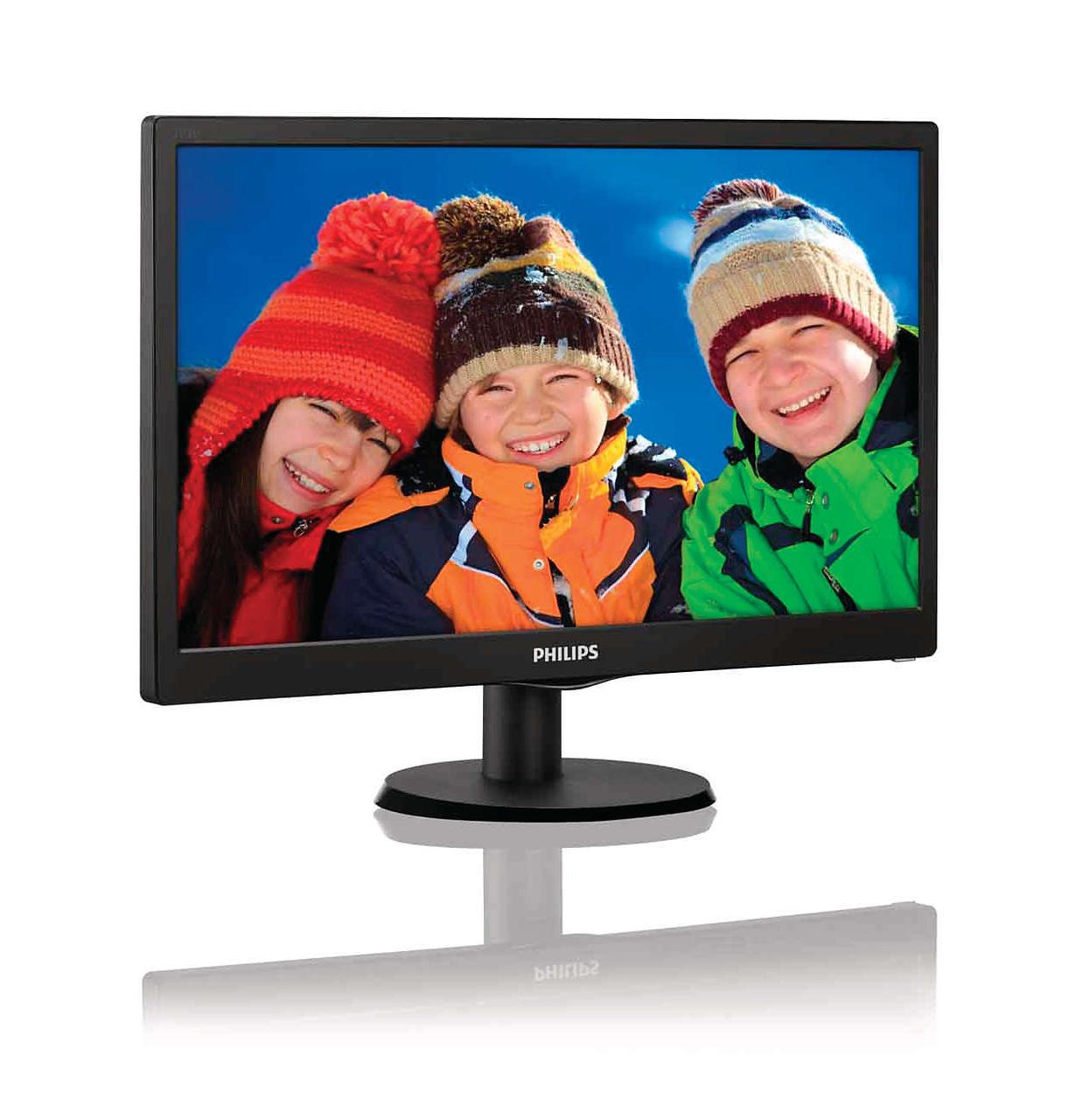 Монітор 18.5" Philips 193V5LSB2 чорний