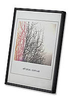 Рамка 35x35 з алюмінію - Чорний - 6 мм. - з склом або з склопластиком