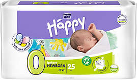 Підгузники "Happy" New Born Before вага 0-2кг 25 шт.